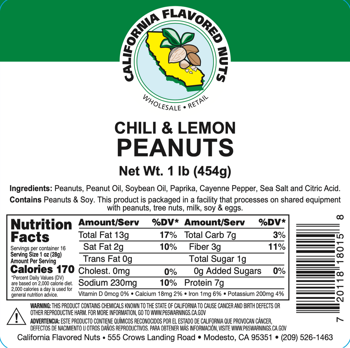 Maní con Chile y Limón