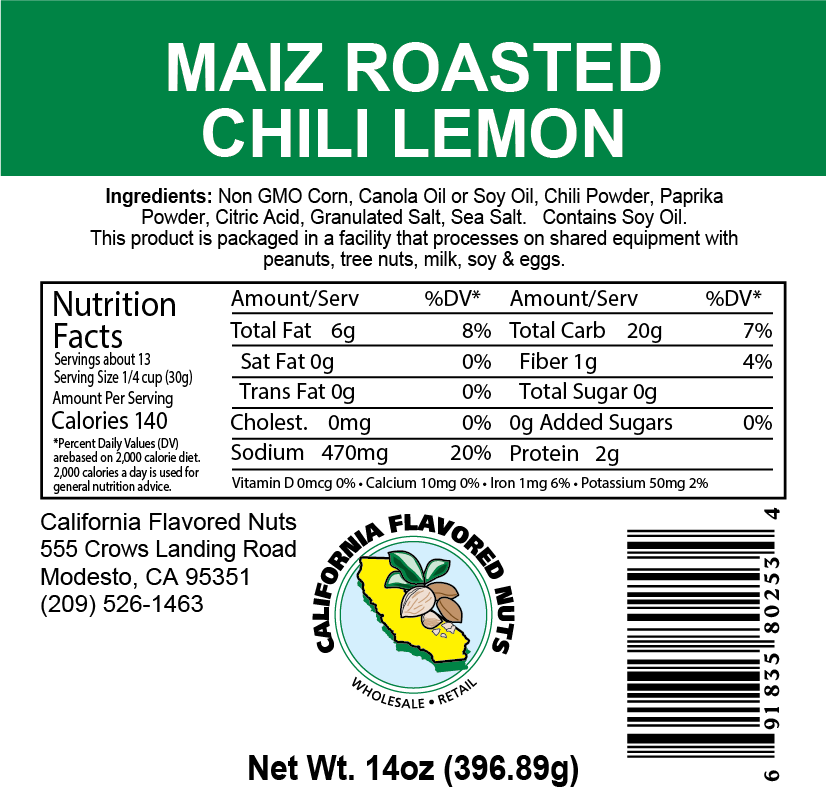 Maiz Roasted with Chili and Lemon